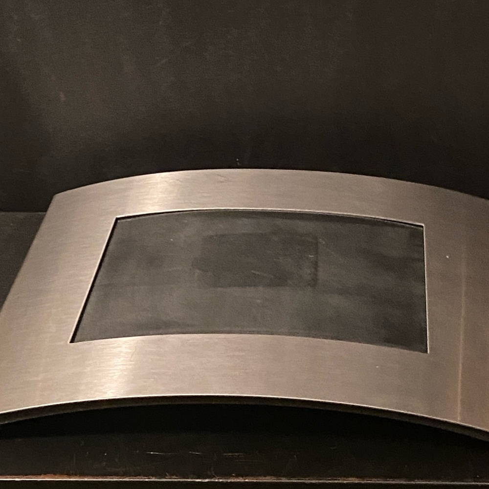 Nambe Elbow Nickel Silvertone Hanging Picture Frame 5" x 7" Photo 1996